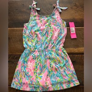 Girls Lilly Pulitzer One Piece Romper with Skirt S